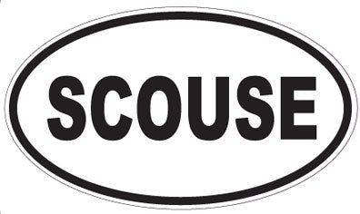 SCOUSE - Oval Sticker