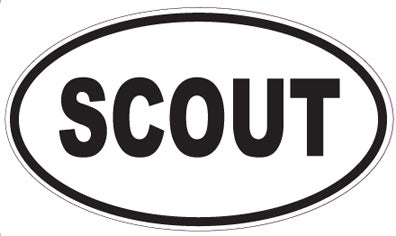 SCOUT - Oval Sticker