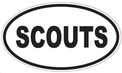 SCOUTS - Oval Sticker
