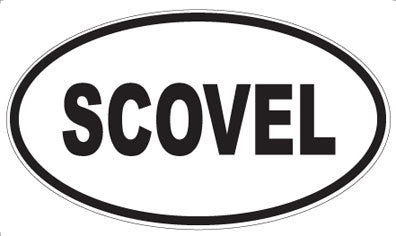 SCOVEL - Oval Sticker