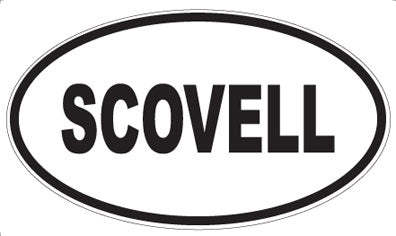 SCOVELL - Oval Magnet