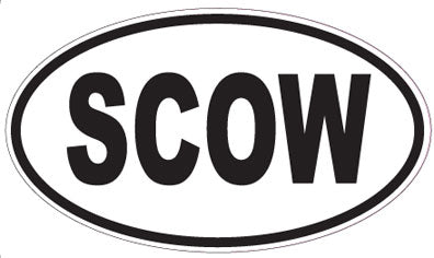 SCOW - Oval Sticker