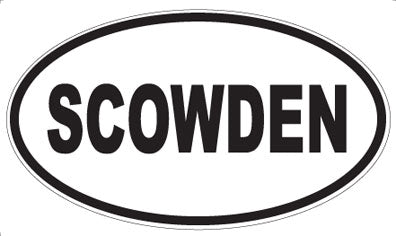 SCOWDEN - Oval Sticker