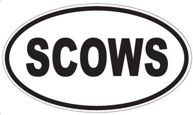 SCOWS - Oval Magnet