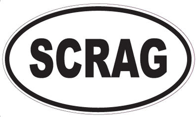 SCRAG - Oval Sticker