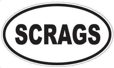 SCRAGS - Oval Sticker
