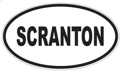 SCRANTON - Oval Magnet