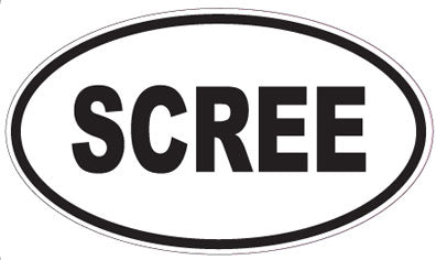 SCREE - Oval Sticker