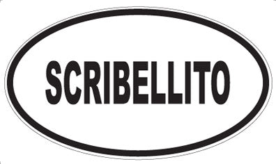 SCRIBELLITO - Oval Magnet