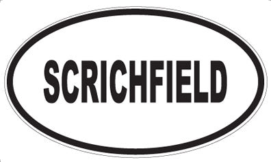 SCRICHFIELD - Oval Magnet