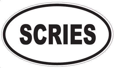 SCRIES - Oval Sticker