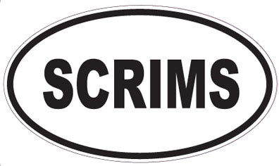 SCRIMS - Oval Sticker