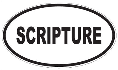 SCRIPTURE - Oval Magnet