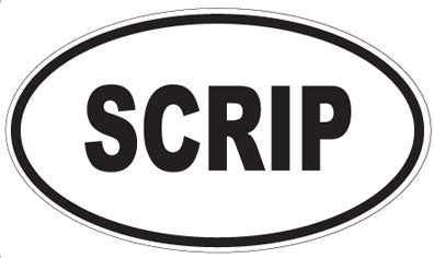 SCRIP - Oval Magnet