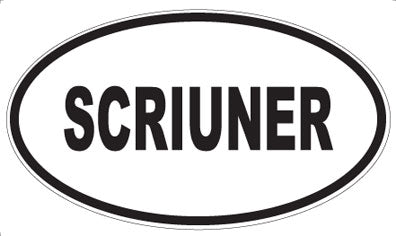 SCRIUNER - Oval Magnet