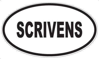 SCRIVENS - Oval Magnet