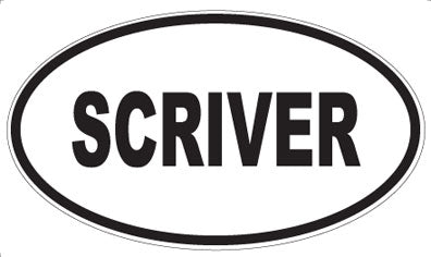 SCRIVER - Oval Magnet