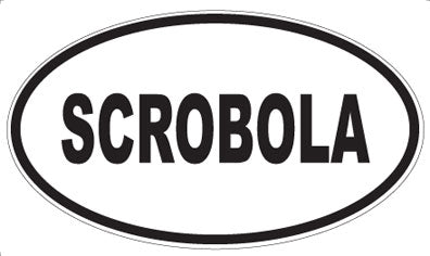 SCROBOLA - Oval Sticker