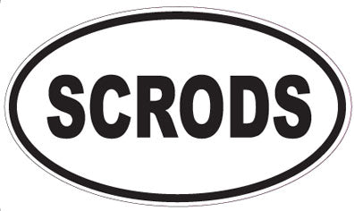 SCRODS - Oval Sticker