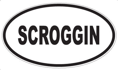 SCROGGIN - Oval Sticker