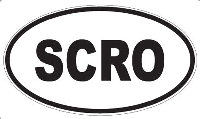 SCRO - Oval Magnet