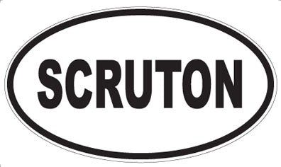 SCRUTON - Oval Magnet