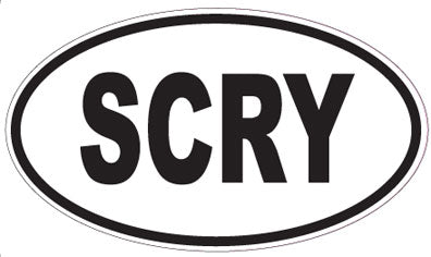 SCRY - Oval Sticker