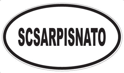 SCSARPISNATO - Oval Magnet