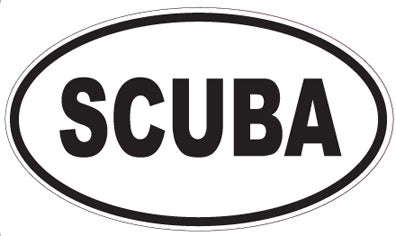 SCUBA - Oval Magnet