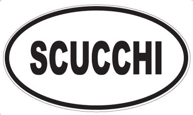 SCUCCHI - Oval Sticker