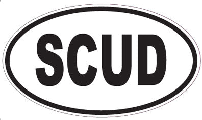SCUD - Oval Sticker