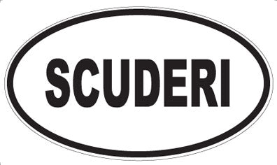 SCUDERI - Oval Magnet