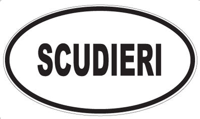 SCUDIERI - Oval Magnet