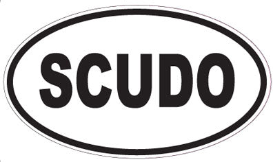 SCUDO - Oval Sticker
