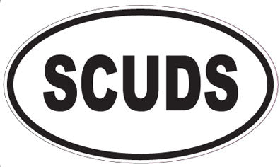SCUDS - Oval Magnet