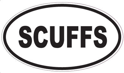SCUFFS - Oval Sticker