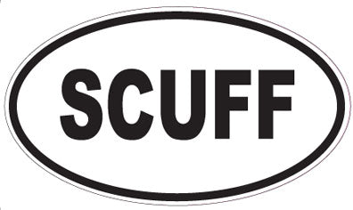 SCUFF - Oval Magnet