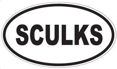 SCULKS - Oval Sticker