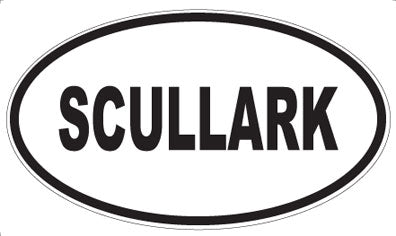 SCULLARK - Oval Sticker