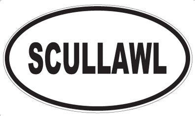 SCULLAWL - Oval Magnet