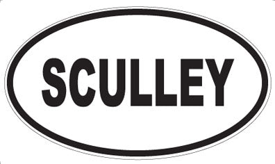 SCULLEY - Oval Sticker