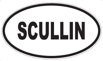 SCULLIN - Oval Sticker
