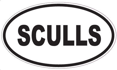 SCULLS - Oval Sticker