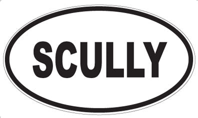 SCULLY - Oval Sticker