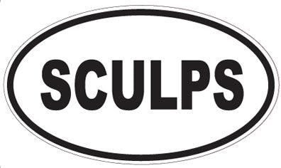 SCULPS - Oval Sticker