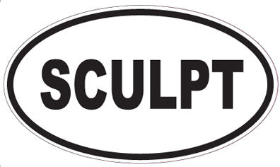 SCULPT - Oval Sticker