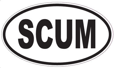 SCUM - Oval Sticker