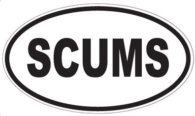 SCUMS - Oval Magnet