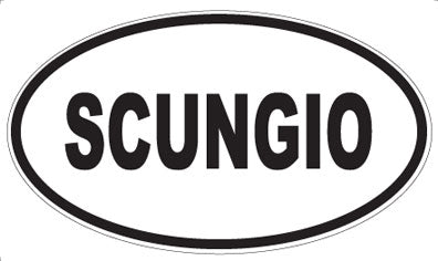 SCUNGIO - Oval Magnet