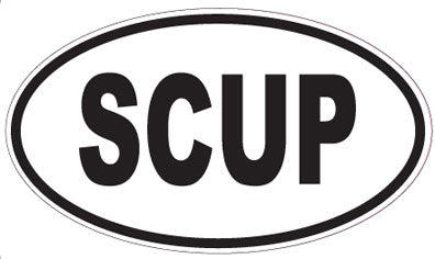 SCUP - Oval Sticker